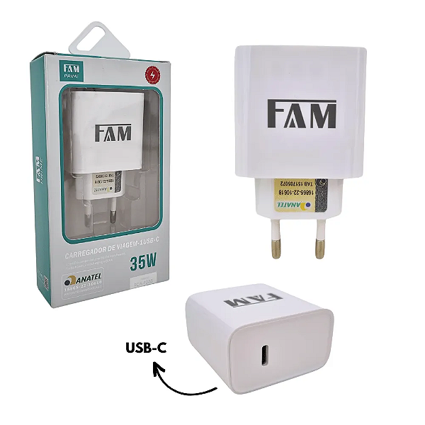 Carregador 1 USB-C 35W - FAM