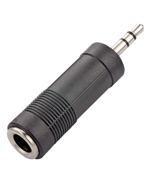 Adaptador Conversor Plug Entrada P2 - Saída P10 Mono Plástico