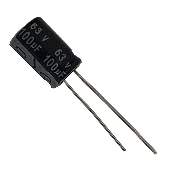 Capacitor Eletrolítico 100uF x 63V