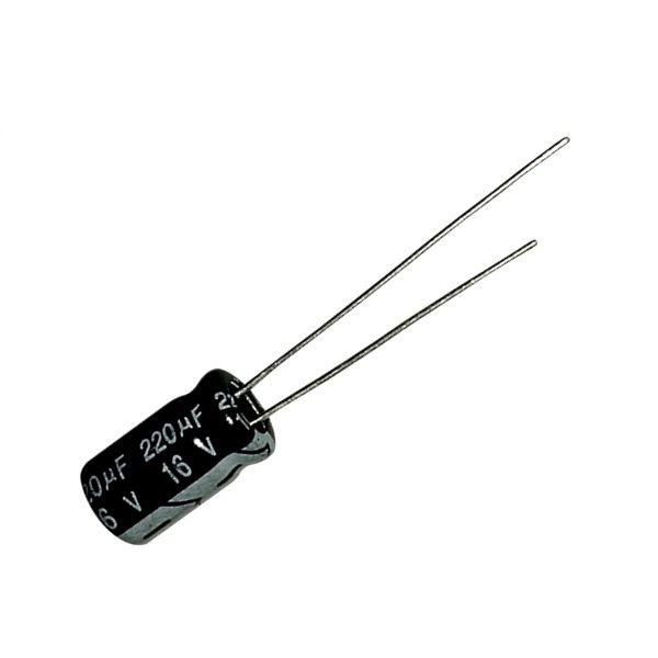 Capacitor Eletrolítico 220uF x 16V
