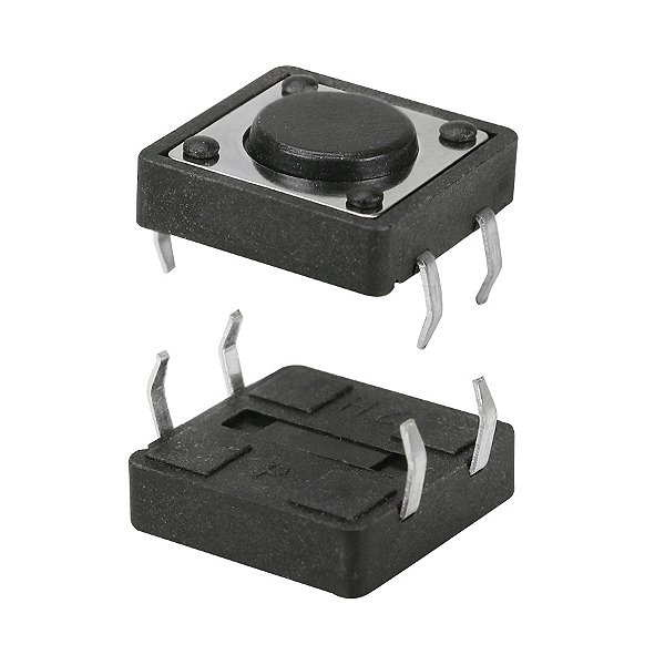 Chave Táctil 12 x 12 x 4,3mm 4 Terminais