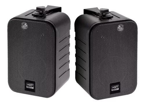 Par de Caixa De Som Ambiente MXT MXK-25 - Preta