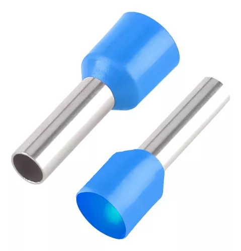Terminal Pré-Isolado Tubular Ilhos Azul 2,5mm