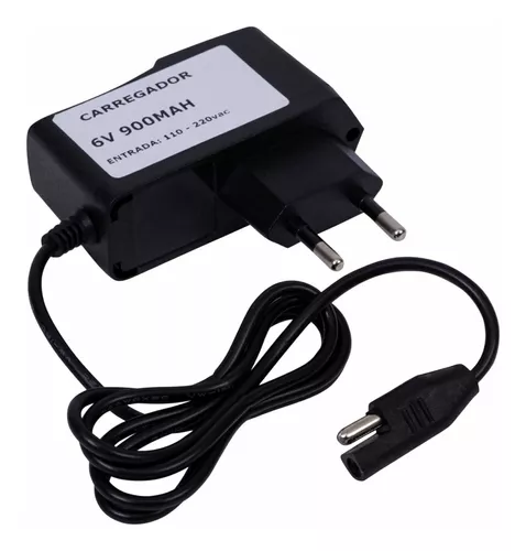 Carregador de Bateria Selada 6V 900mAh