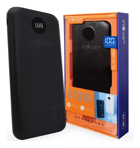 Carregador Portátil Power Bank 10000mAh INOVA  KV-156