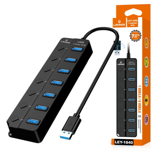 HUB 1 USB 3.0 + 7 USB 2.0 LEY-1840 - Lehmox