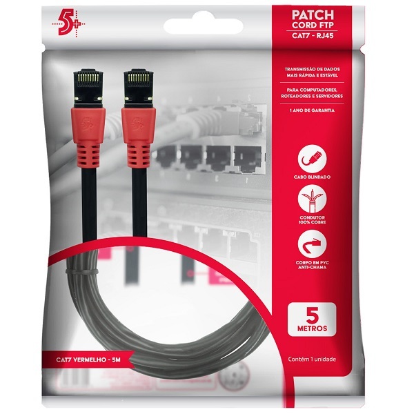 Cabo de Rede Patch Cord CAT7 - 3 metros