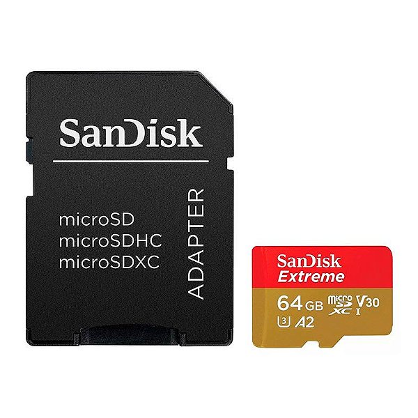Cartão de Memória SanDisk Extreme 64GB 4K UHD