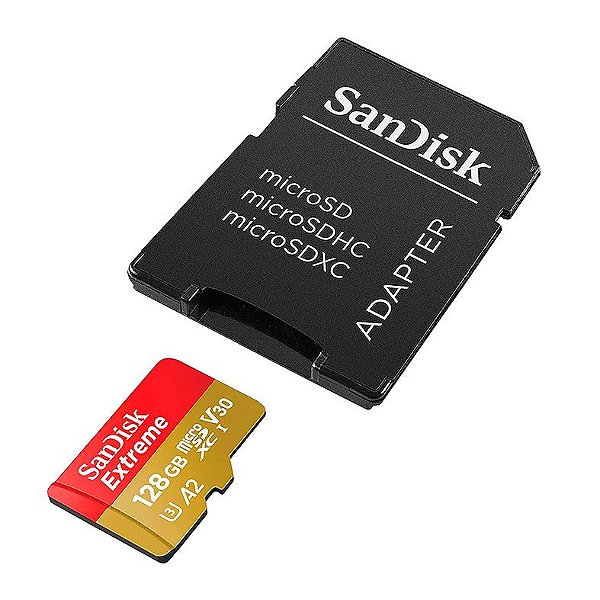 Cartão de Memória SanDisk Extreme 128GB 4K UHD