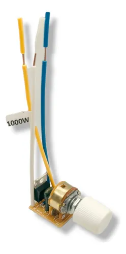 Dimmer Rotativo 1000w Para Exaustor Com Off