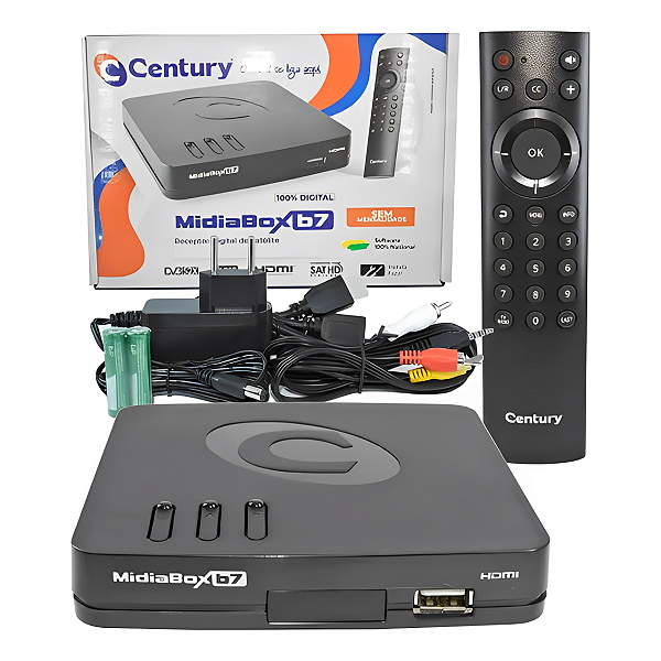 Receptor Digital Century Midiabox B7 Sat Hd Regional