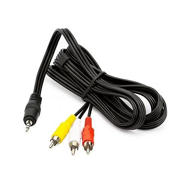 Cabo P2 x RCA Audio e Video