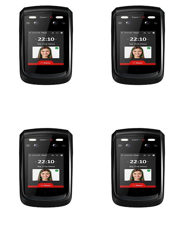 kit 04 Controlador de acesso facial IDFacePro/FP/A ControlID
