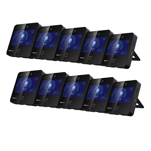 kit 10x Terminal de Controle de Acesso Facial DS-K1T343MWX