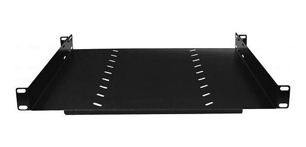 Bandeja Fixa 19 Pol Preto 400mm 4 Pontos Fixação Max