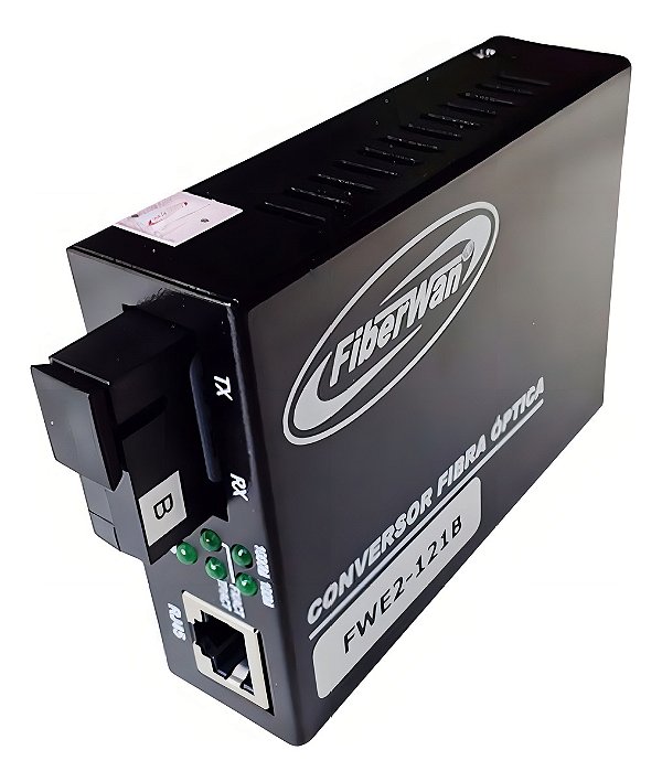 Conversor De Midia 1rj45 10/100/1000mbps Fwe2-121b Fiberwan