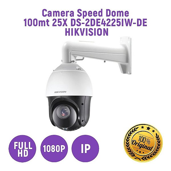 Camera Speed Dome Ip 100mt 1080p Full 25x C/ Sup Ds-2de4225