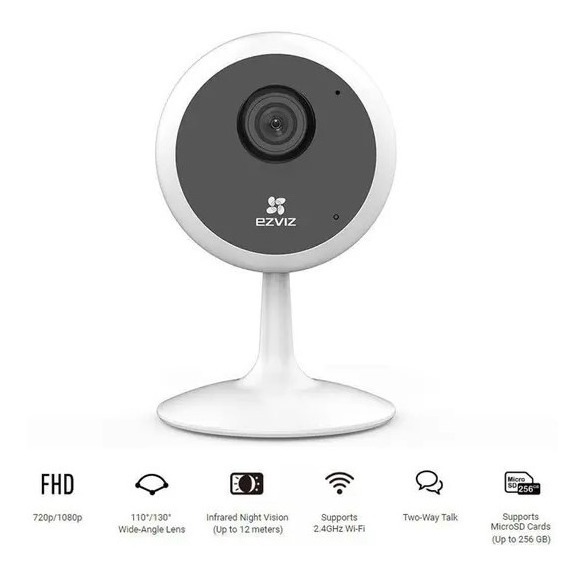 Camera Wi-fi 12mt 1080p 340/55º Cs-c1c-e0-1e2wf  Ezviz