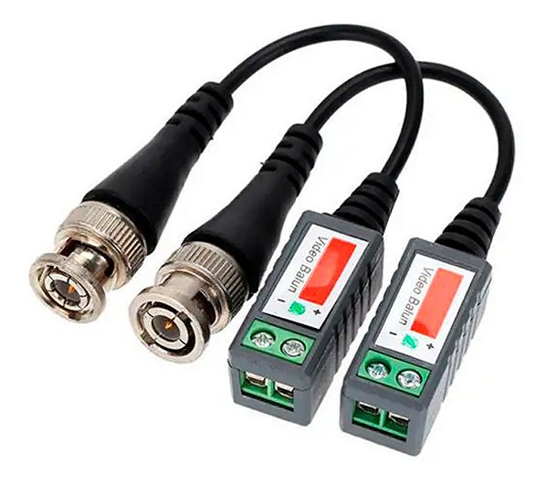Conector Cftv Video Balun Ahd 720p/960h/1080p C/ Extensor E