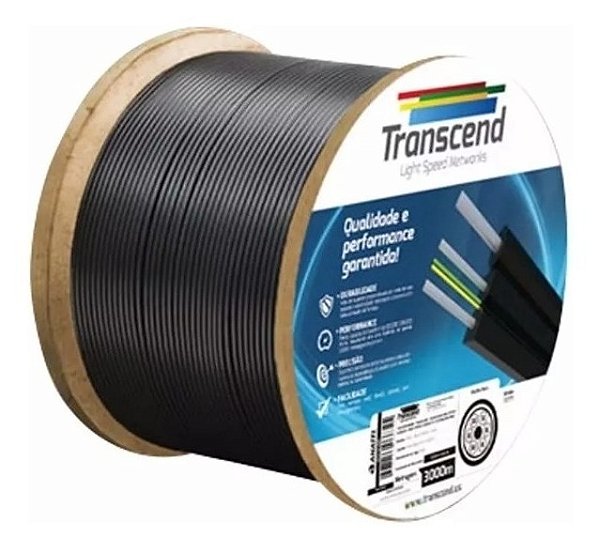 Cabo Óptico Fibra Drop 1fo Mono - 1km Transcend