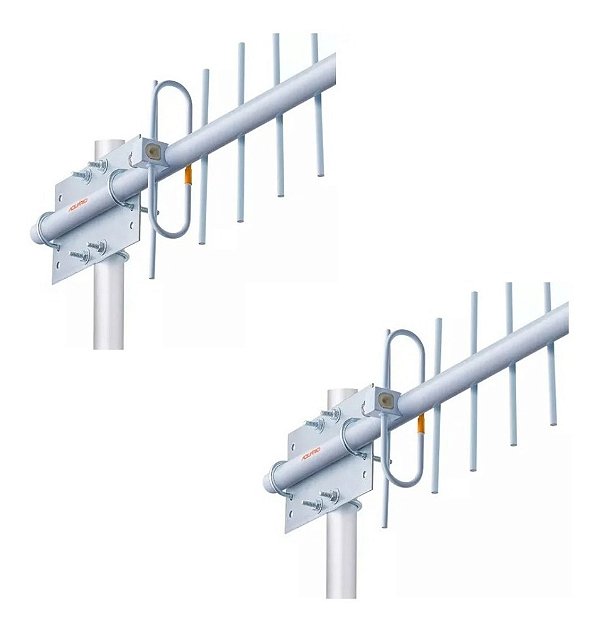 Kit 2 Antenas Celular 20dbi 900mhz Cf-920 Aquario + Brinde