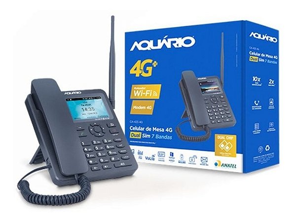 Kit 2 Telefones Celular 4g Heptaband Mono Ca-42s4g +brinde