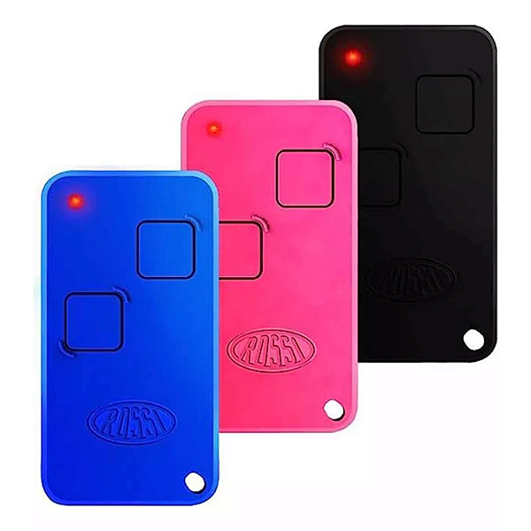 Kit 3x Controle Rossi New Tx Ntx Azul/rosa/preto 433mhz