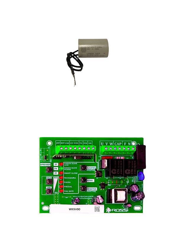Placa Central Wkxh90 433mhz Deslizante C/capacitor