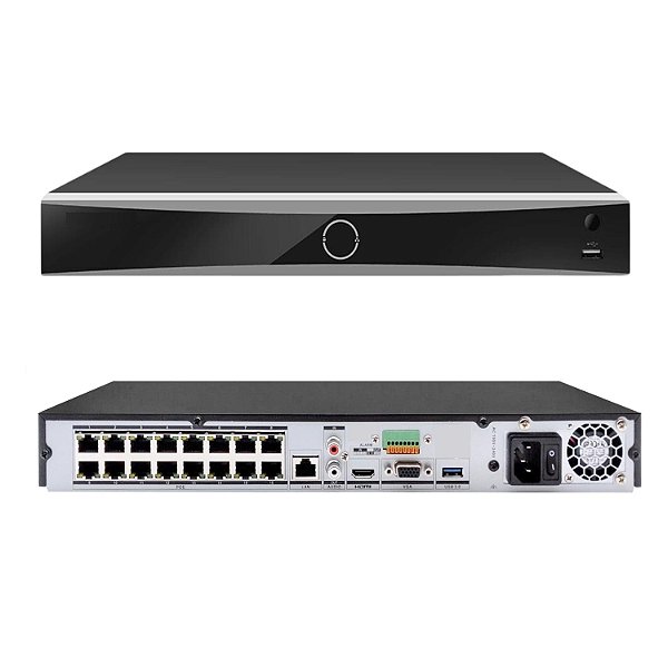 Nvr Ip 16 Canais 12mp P 2hds Ds-7616nxi-k2/16p Hik
