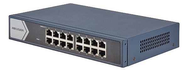 Switch Gigabit 16 Portas Hikvision Ds-3e0516-e(b)