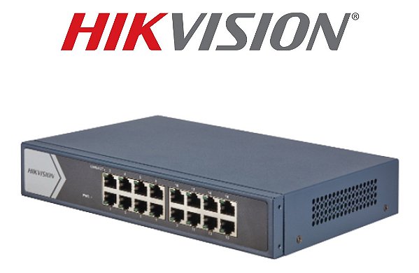 Switch Gigabit 16 Portas  Hikvision Ds-3e0516-e(b)