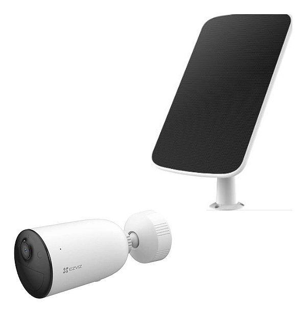 Camera Wi-fi 2mp Cs-cb3 + Painel Solar Branco