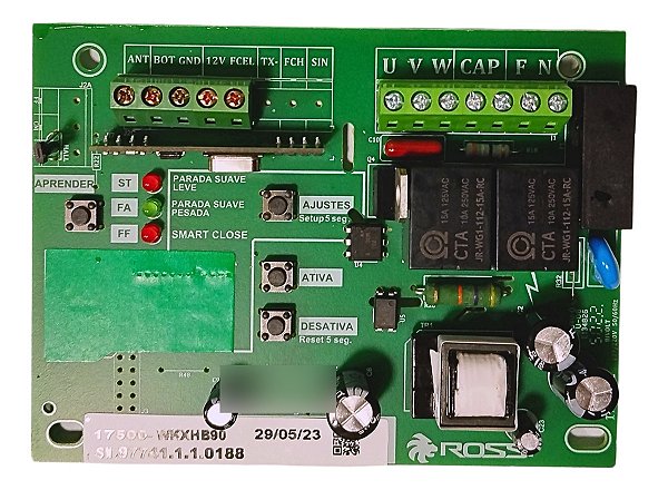 Placa Central Wkxhb90 433mhz Deslizante Atto 17500 Rossi