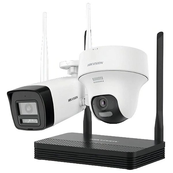 Kit De Câmeras Wi-fi Com Nvr 2 Câmeras 4mp Bullet