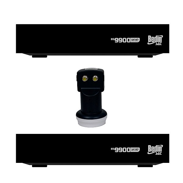 Receptor Bedin Bs9900s + Lnb Banda Ku Duplo Universal