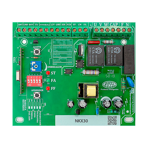 Placa Central Wkx90 433mhz Desl/pivo/basc +2ntx 17541 Rossi