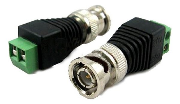 Conector Bnc Macho Com Borne Para Cftv Kit 10 Peças