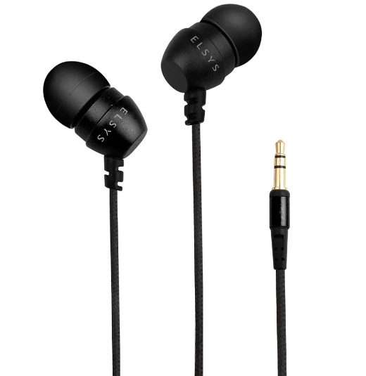 Fone Ouvido Intra-auricular Preto Elsys Original