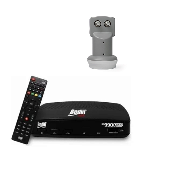 Receptor Digital Banda Ku Full Hd Bs9900s + Lnb Duplo