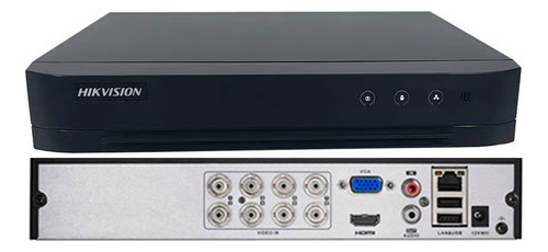 Dvr 08 Canais Hikvision Acusense 5megas Lite 7208hqhi-m1/e