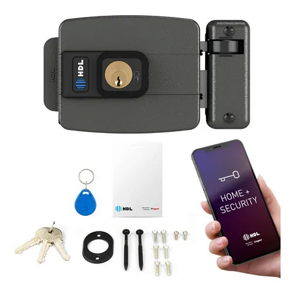 Fechadura Hdl C 90 Rfid Tag Cinza Abre Para Dentro