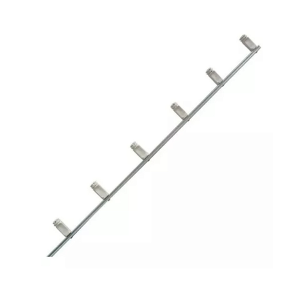 Kit 16x Haste Cerca Eletrica Ferro 90cm 10,5mm 6 Isoladores