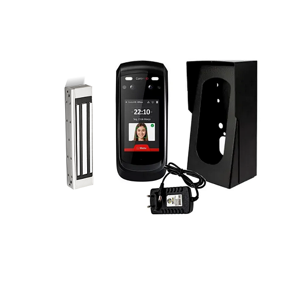 Kit Controle De Acesso Id Pro C/fonte Prot E Fech Eletroimã