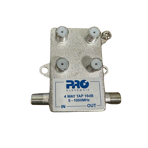 Tomada 1:4 Tap 5-1000mhz 16db Proeletronic  Prott-4016