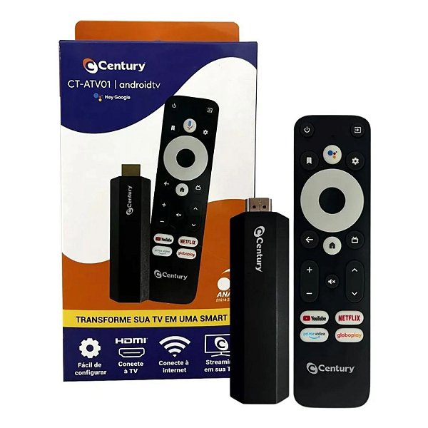 Smart Stick 1080p Hdmi Android Tv Ct-atv01 Century