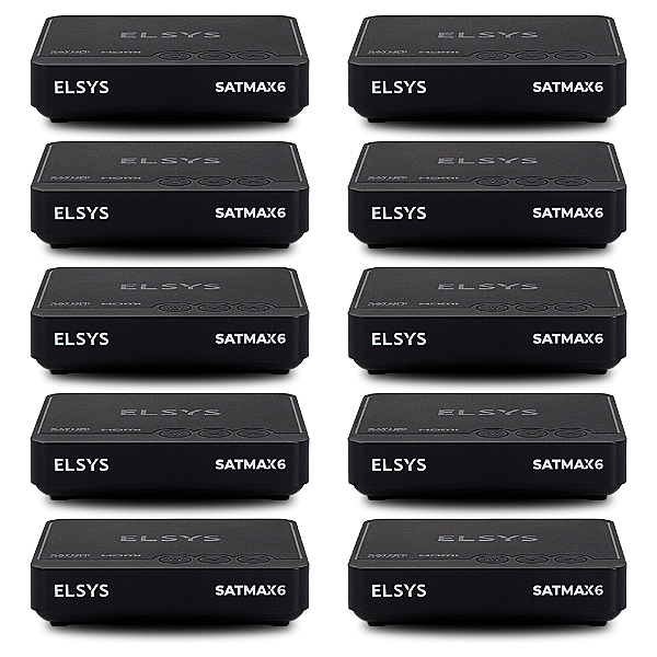 Kit 10 Receptor Digital Banda Ku Full Hd Satmax 6