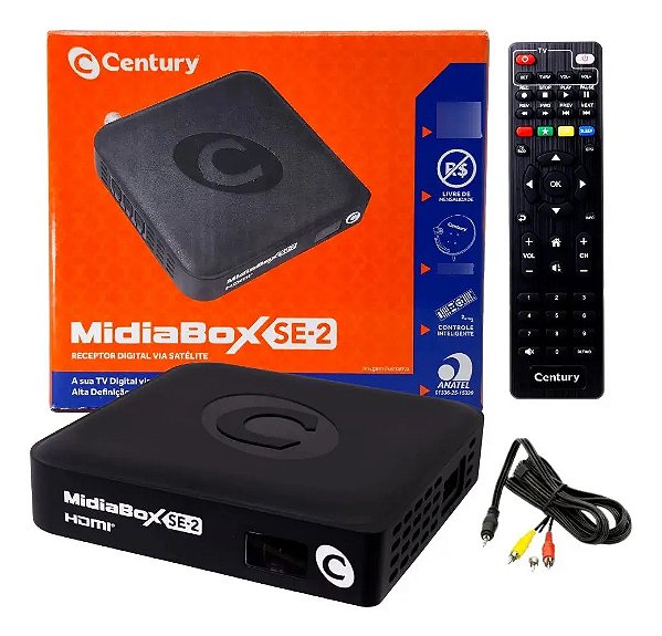 Receptor Century Midiabox Se2 Midiabox Hd Preto 127/220v