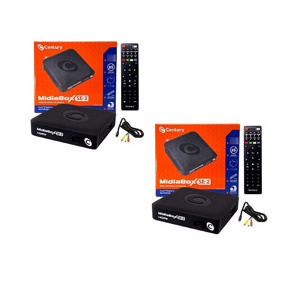 Kit 2x 477receptor Digital Ku Hd Midiabox Se-2 Century