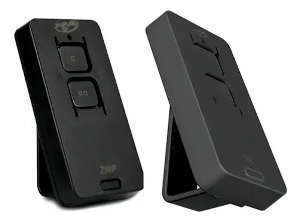Kit 2x Controle Ppa Zap Pop 433 Dupla Tecnologia Cor Preto