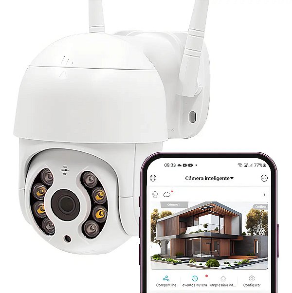 Câmera de segurança Haiz HZ-A8 com resolução 2MP - branco